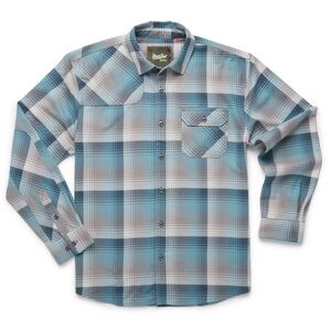 Howler Brothers Men’s Harker’s Flannel in Cavern Plaid Fine Morning